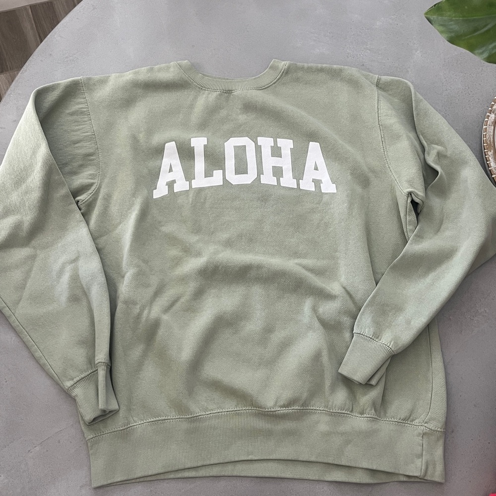 Mahina Sage Green Crewneck